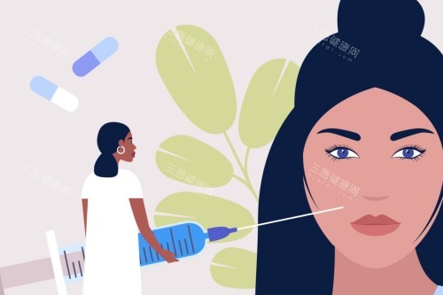 面部注射卡通图示 面部注射卡通图示